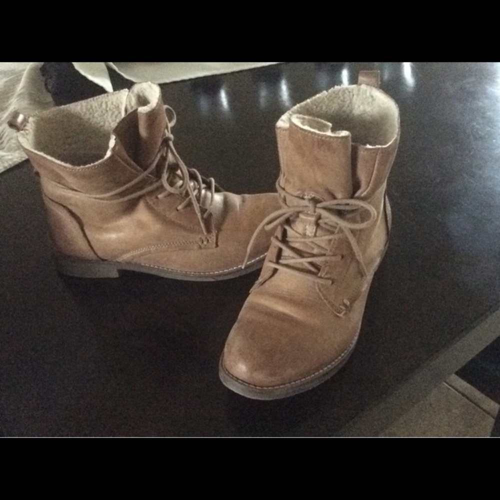 Leather ankle boots